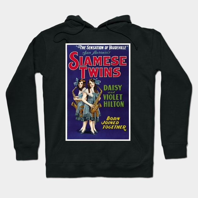 Siamese Twins, 1931. Vintage Poster Hoodie by historyphoto